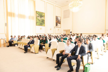 Azərbaycan Respublikası Kənd Təsərrüfatı Nazirliyinin və Aqrar İnkişaf Könüllüləri Təşkilatının təşkilatçılığı ilə Könüllülərin regional hesabatı keçirilmişdir