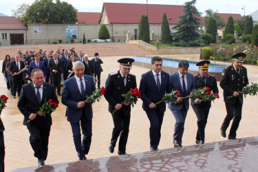 8 Noyabr - Zəfər günü münasibəti ilə Göygöl rayonunda toplantı keçirilib