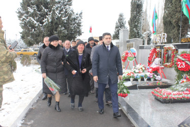 Vətən müharibəsi şəhidi Muradov Nadir Əhməd oğlunun ildönümü məzarı başında qeyd edilib və ailəsi ziyarət olunub