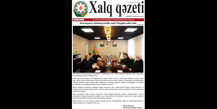 Mətbuatda Göygöllə bağlı məqalələr dərc olunub