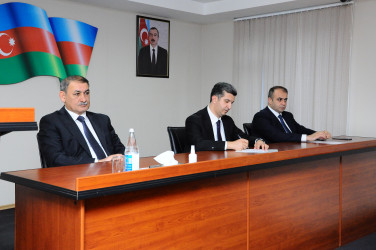 Rayon İcra Hakimiyyətinin başçısı Qarabağ Müharibəsi qaziləri ilə görüş keçirib