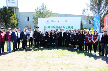 A tree-planting campaign was held in Goygol