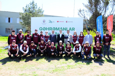 A tree-planting campaign was held in Goygol